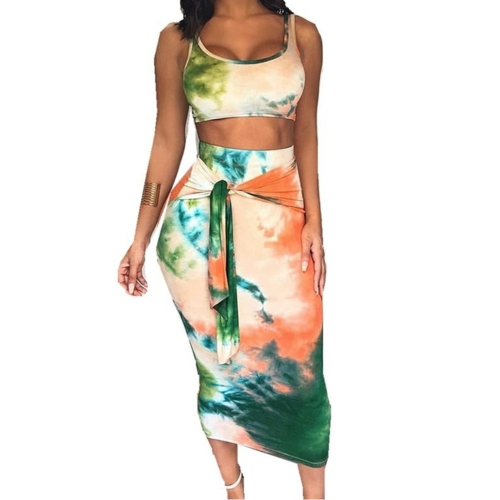 Bodycon Midi skirt set NWT